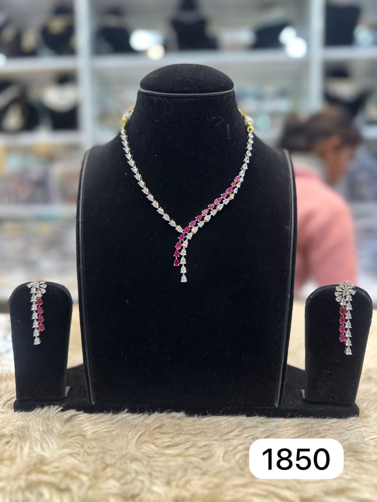 Elegant Real Look Diamond Set
