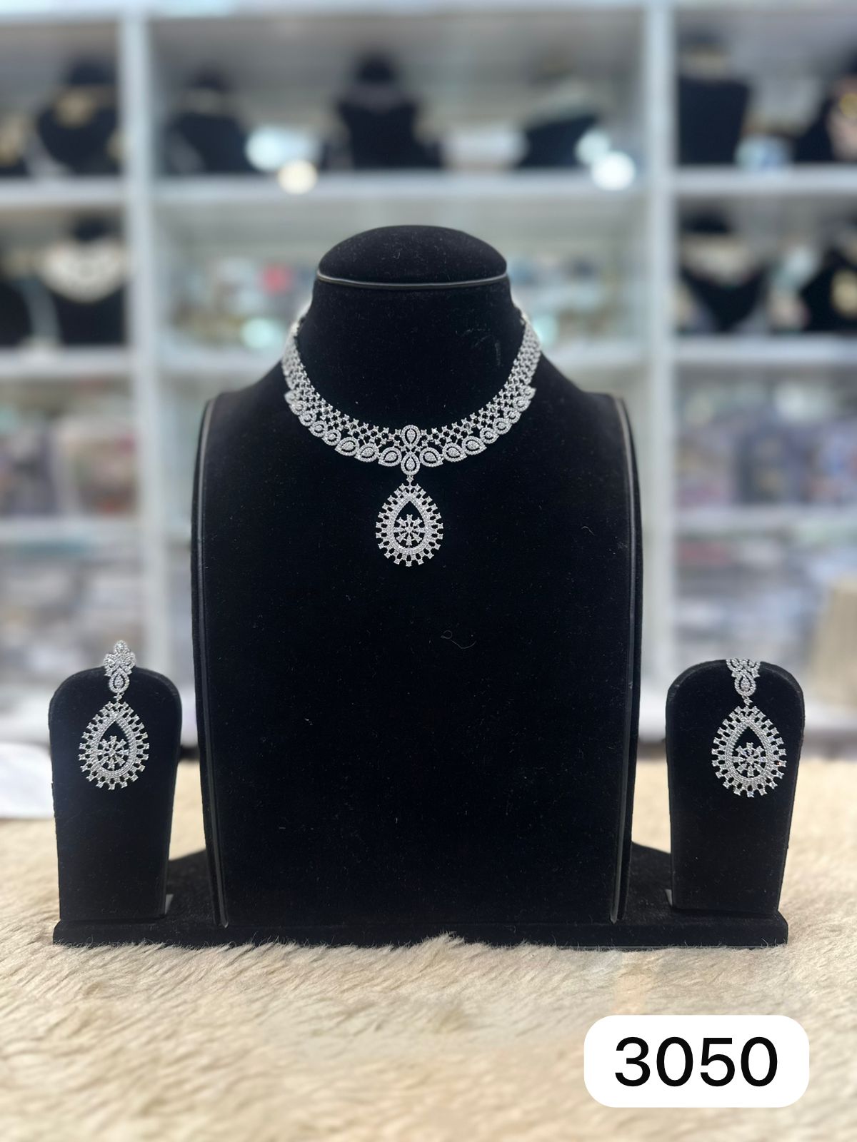Premium Real Diamond Inspired Jewellery Set