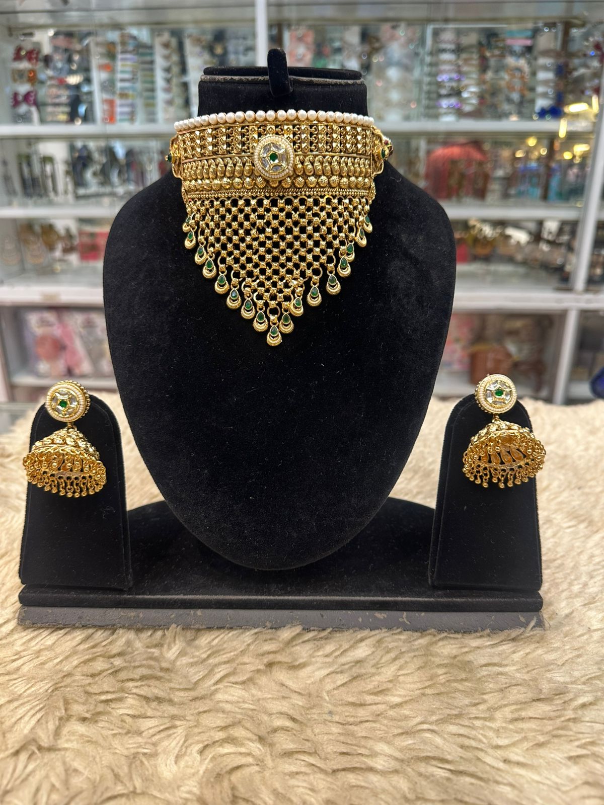 Real Look Kundan Rajputi Choker Set – Royal Traditional Design