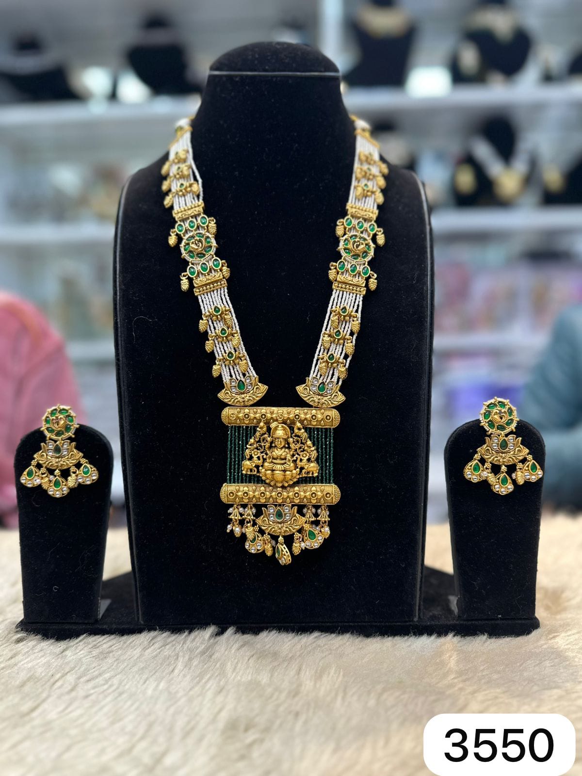 Antique Temple Pendant Set – Hydro Moti Design