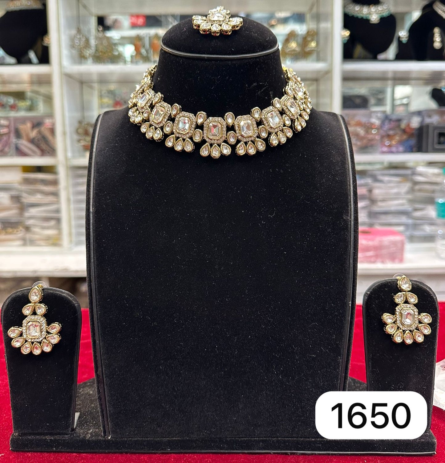 Traditional Golden Polki Kundan Set – Real Look Design
