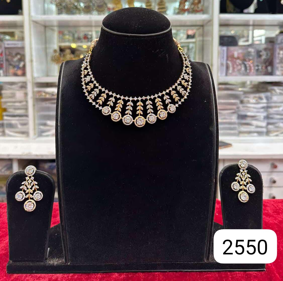 Real Look Dual Tone Diamond Set