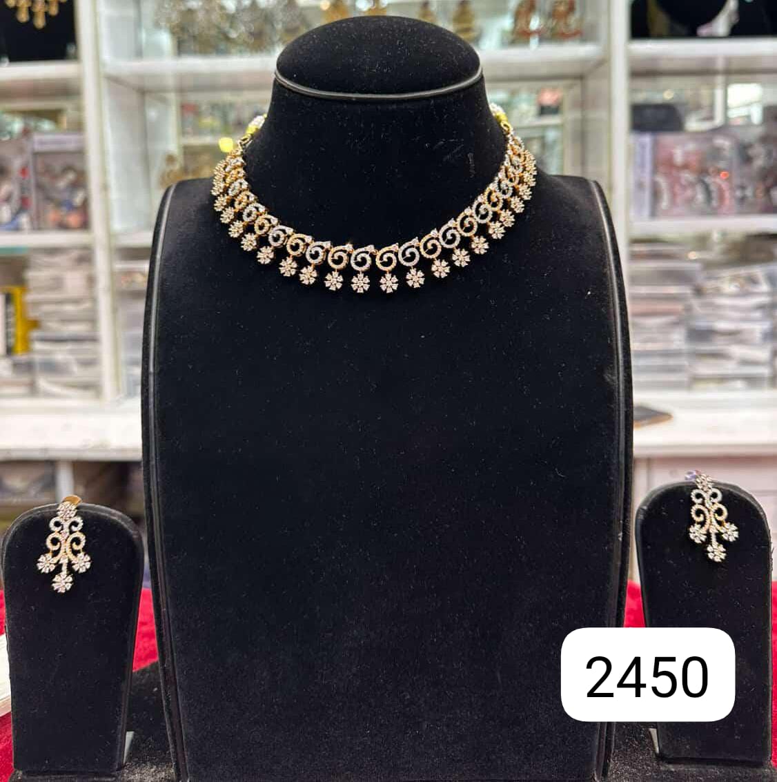 Real Look Two-Tone Spark Diamond Set
