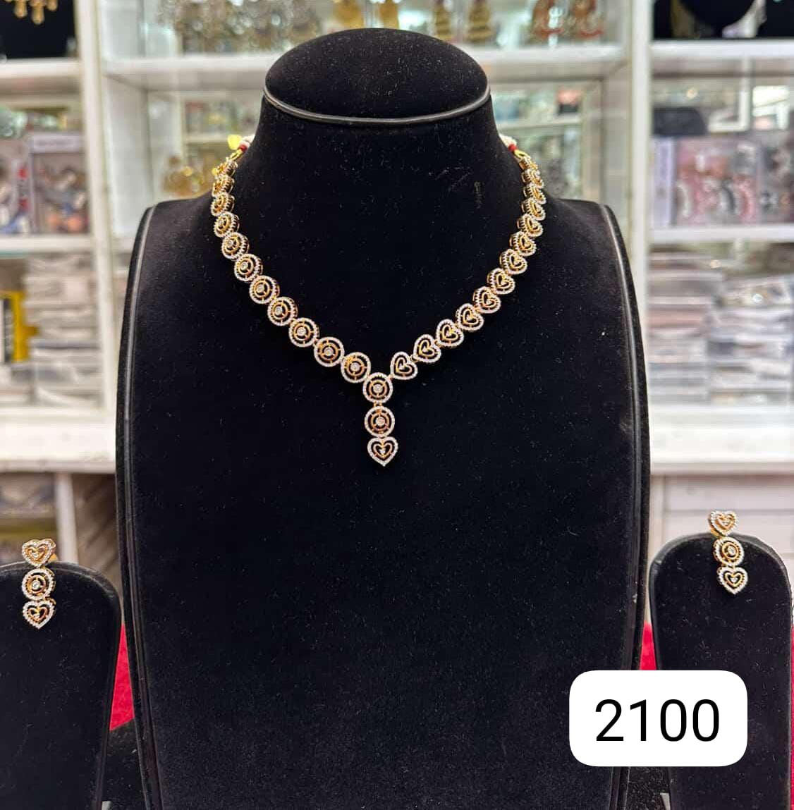 Real Look Two-Tone Spark Diamond Set