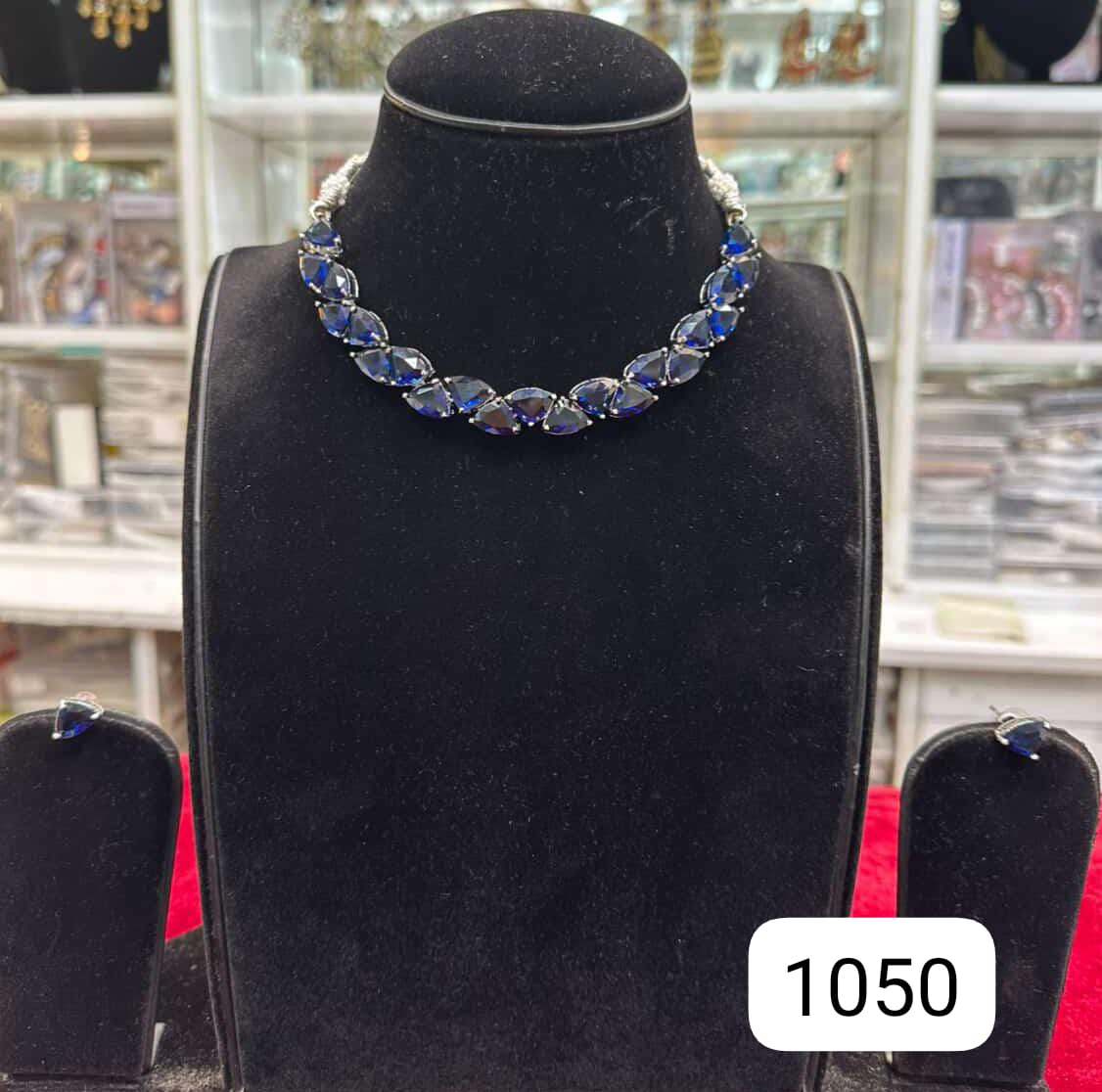 Blue Spark Real Look Diamond Neckline Set