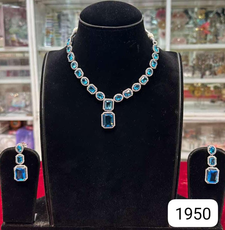 Sky Blue Glow Real Look Diamond Set