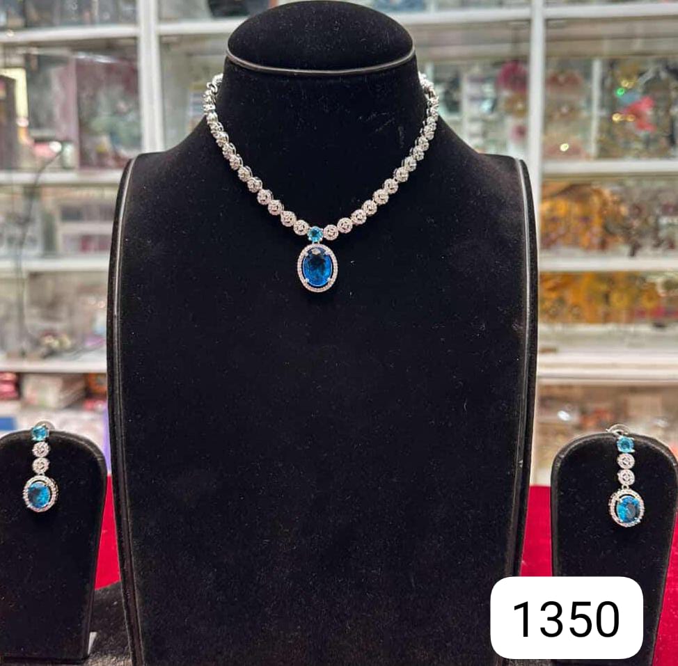 Sky Blue Glow Real Look Diamond Set