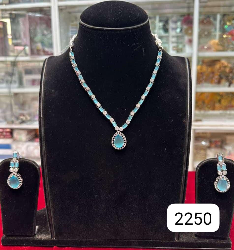 Sky Blue Glow Real Look Diamond Set