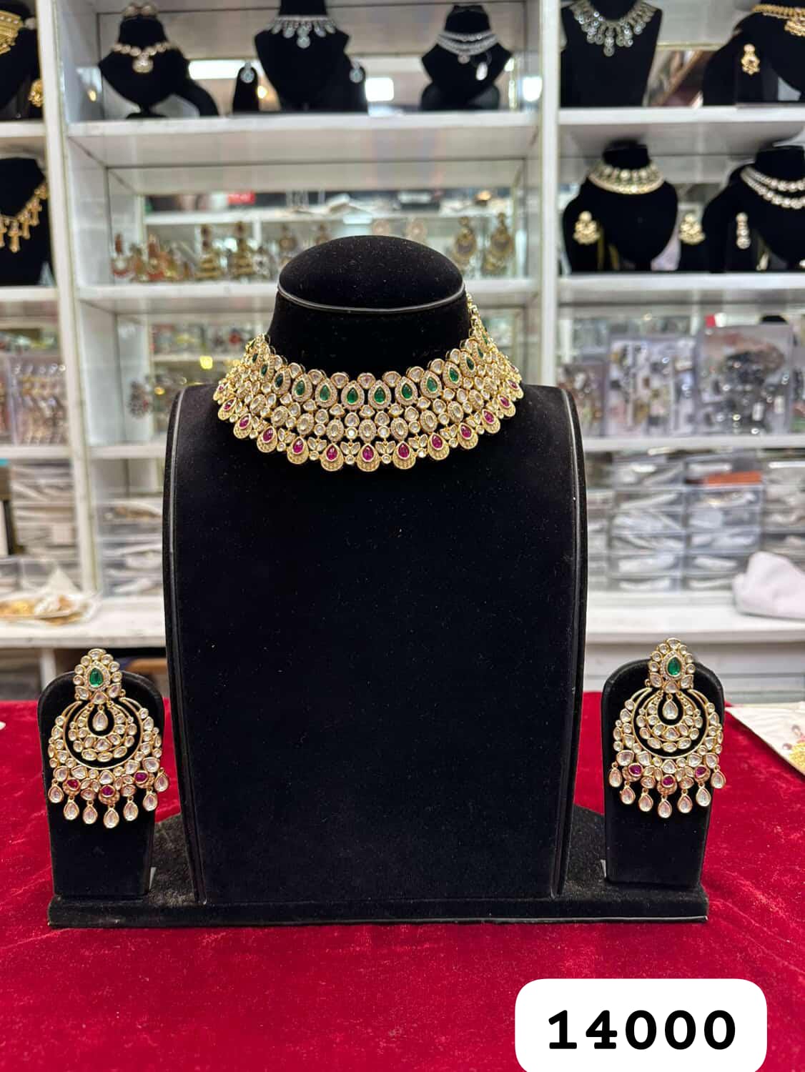 Real look heavy kundan set