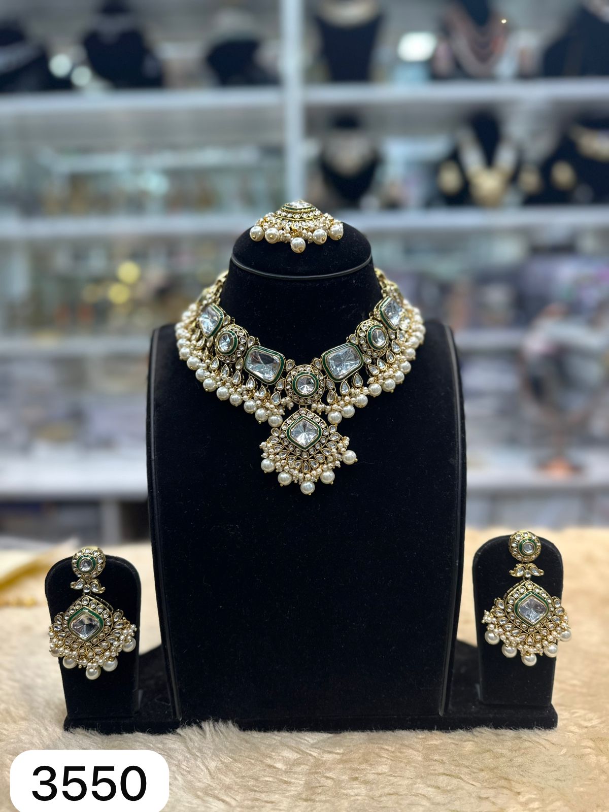 Golden Glow Ankat Kundan Set