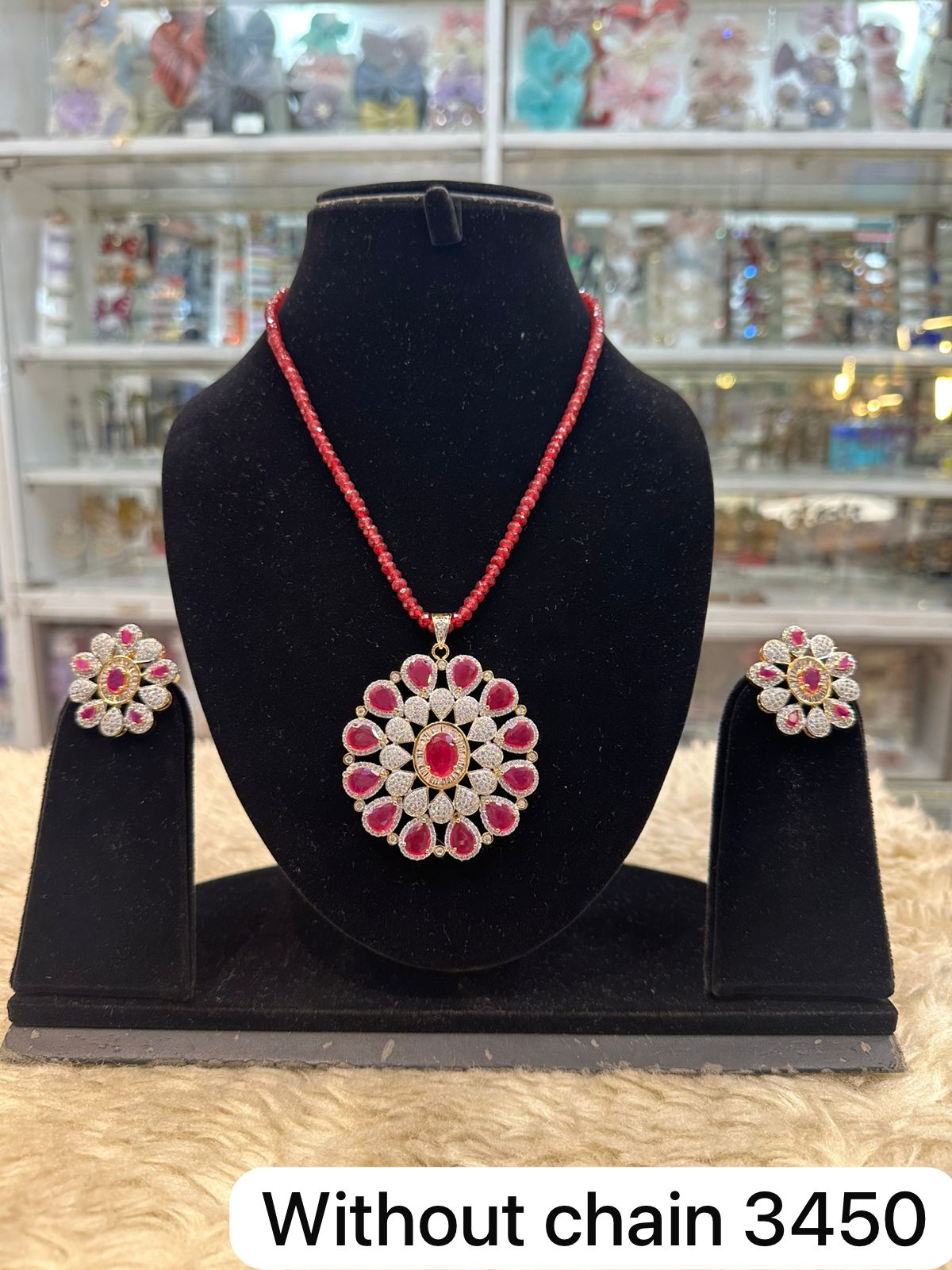 Designer Pendant Set – Real Look with Dual Colour Options