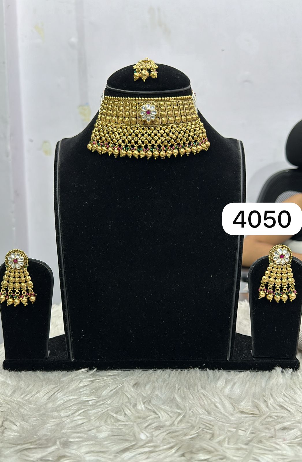 Kundan Work Rajputi Choker Set – Real Gold Look Traditional Style