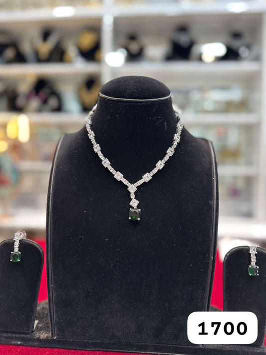 Royal Green Diamond Look Set