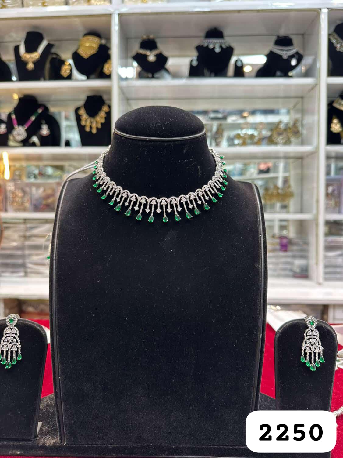 Royal Green Diamond Look Set