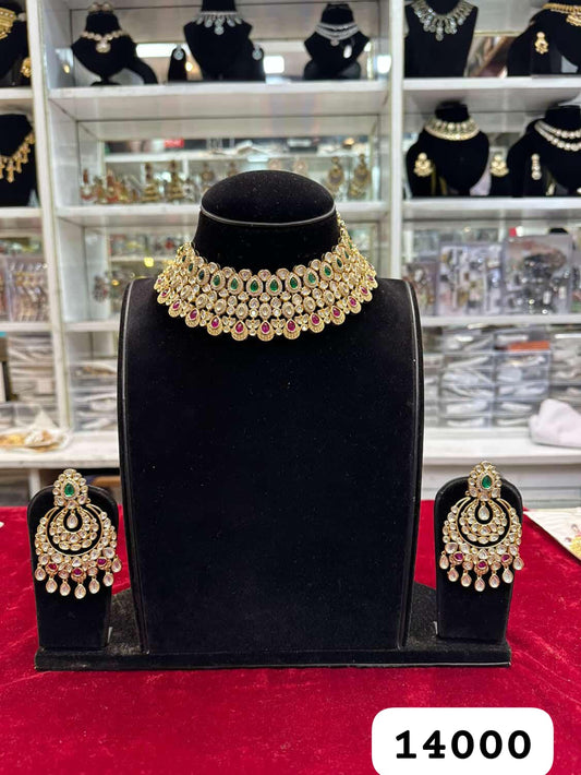 Real look heavy kundan set