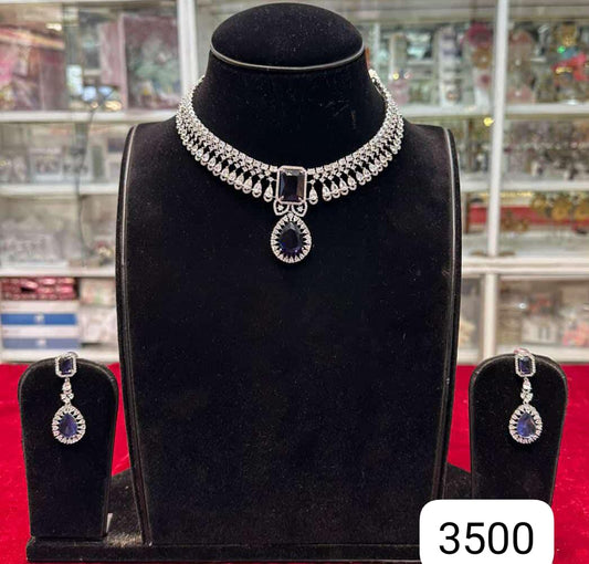 Royal Blue Diamond Look  Set