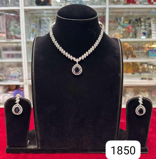 Designer Diamond Look Blue Set