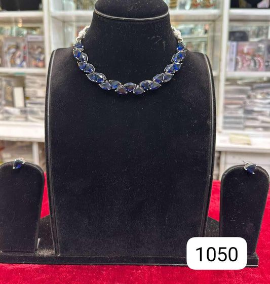 Real Look AD Blue Necklace Set