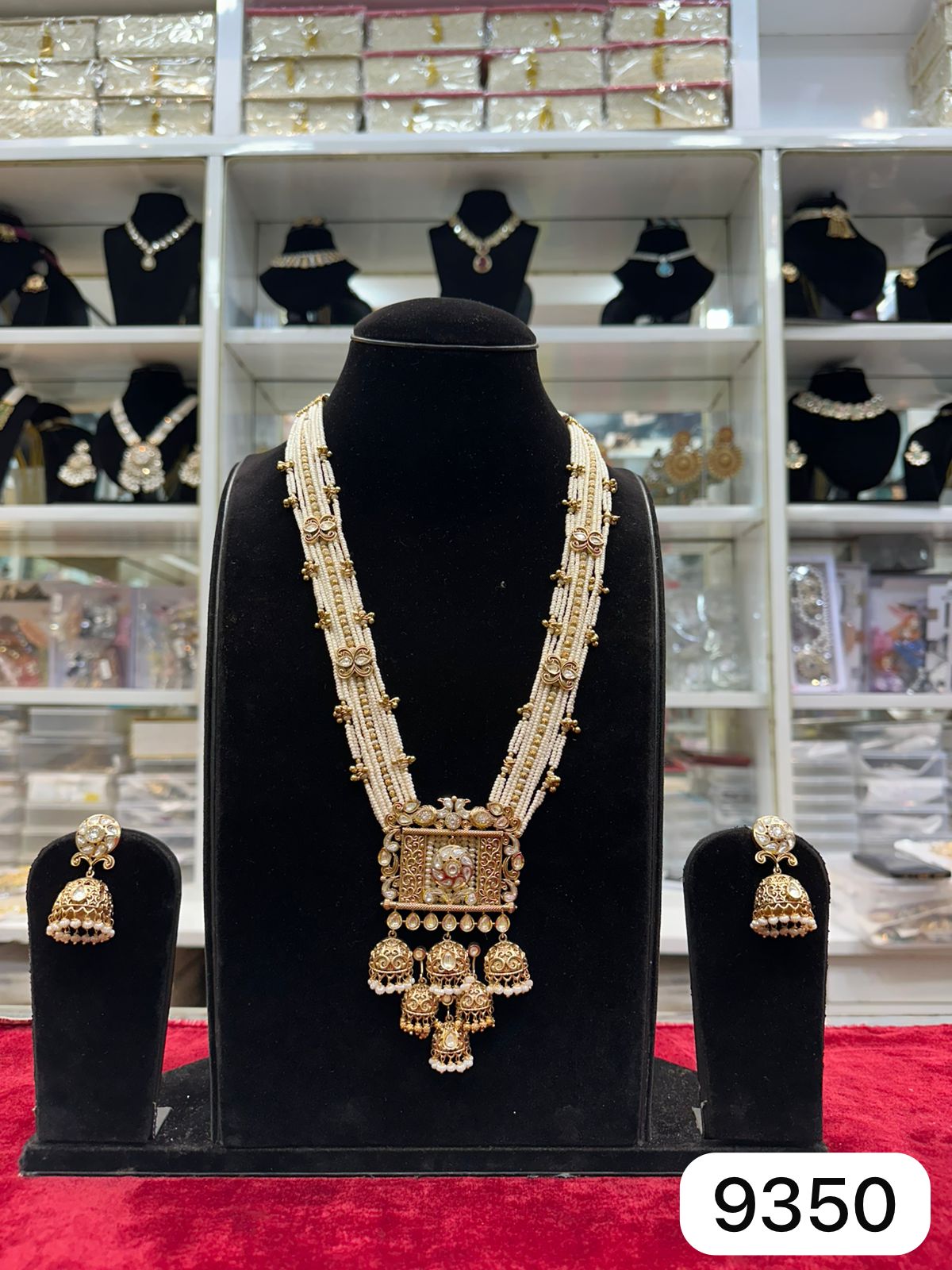 Real Look Designer Golden Pendant Mala Set