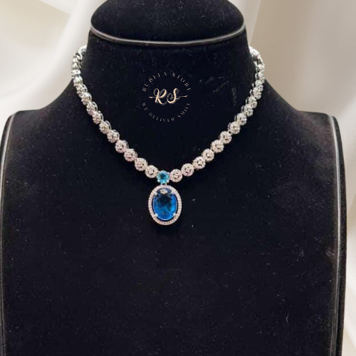 Sky Blue Glow Real Look Diamond Set
