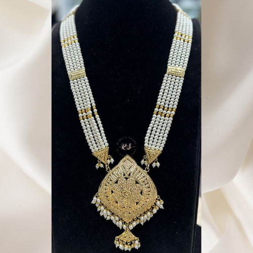 Classic Jadau Style Pendant Set – Real Gold Look