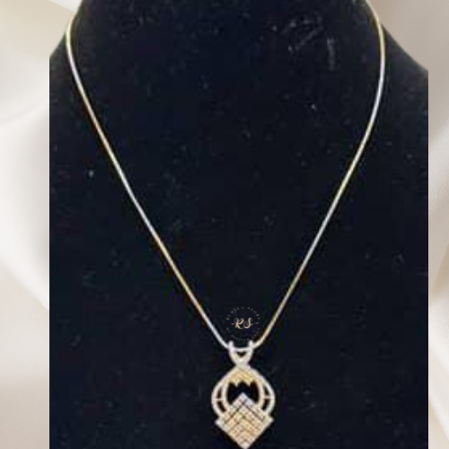 Diamond Style Pendant Set – Classic & Elegant