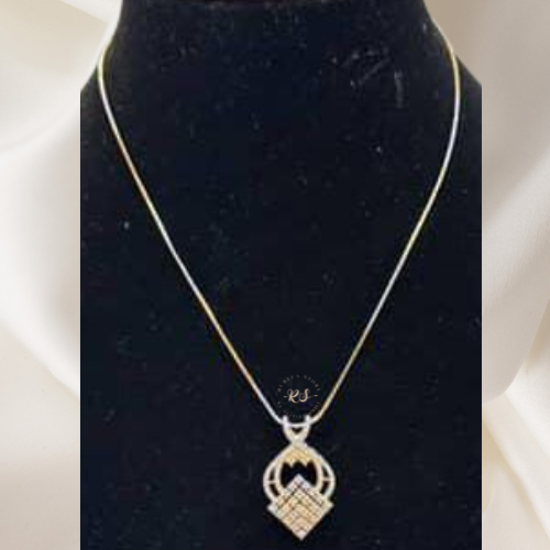 Elegant AD Pendant Set – Real Diamond Look Finish