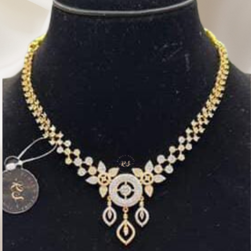 Dual Tone Diamond Style Set – Golden & Silver Shine