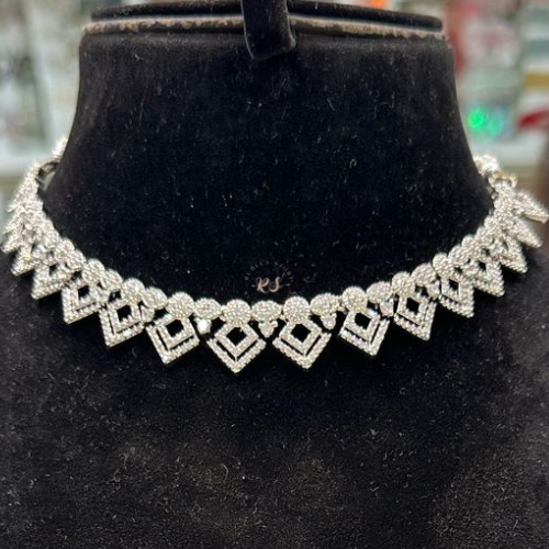 Diamond Finish Necklace Set – Real Look Statement Jewellery