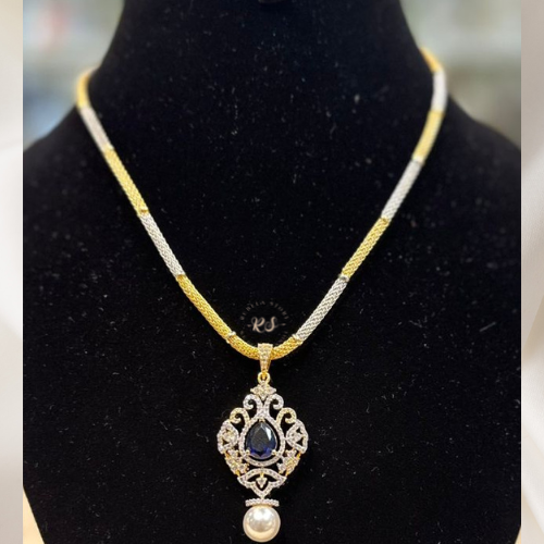 Designer AD Pendant Set – Real Look in Blue & Green Colours
