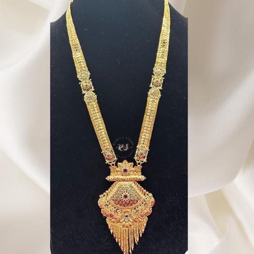 Traditional Mina Kari Pendant Set – Yellow Gold Real Finish