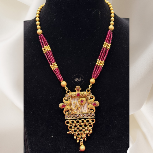 Matte Finish Pendant Set | Ruby Moti Design