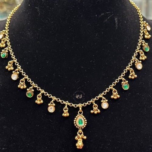 Elegant Real Look Gold Silk Chain Jewelry