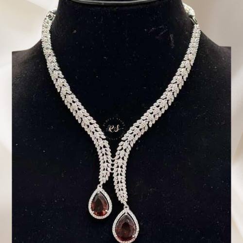 Real Look Diamond Brown Stone Set
