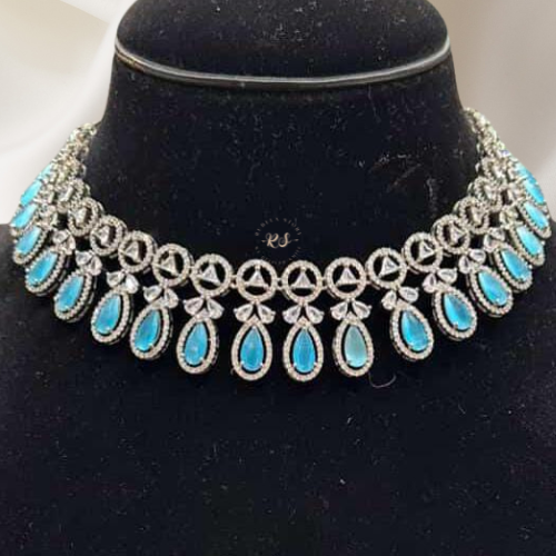 Sky Blue Glow Real Look Diamond Set