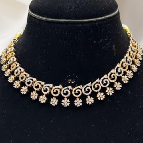 Real Look Two-Tone Spark Diamond Set