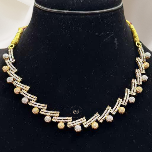 Real Look Golden Silver Diamond Set