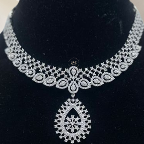 Premium Real Diamond Inspired Jewellery Set