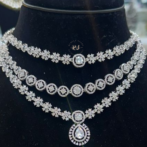 Premium AD Set – Real Diamond Style Jewellery