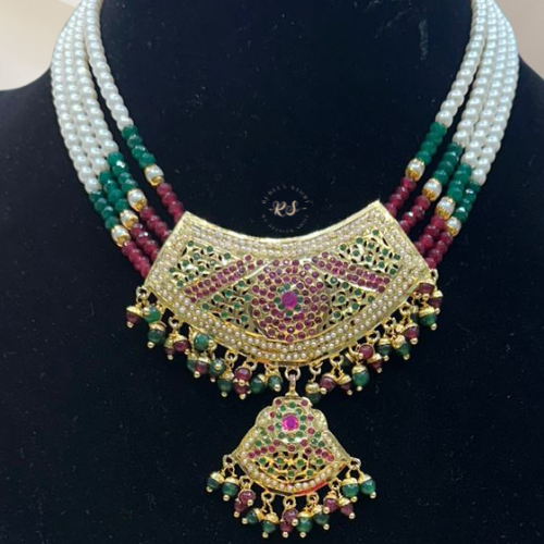 Classic Real Look Jadau Jewellery Set