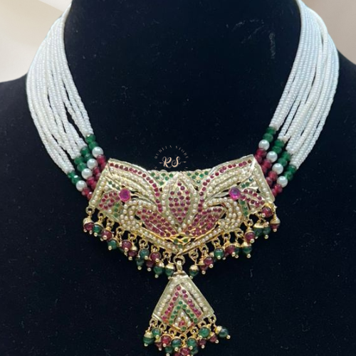 Classic Real Look Jadau Jewellery Set