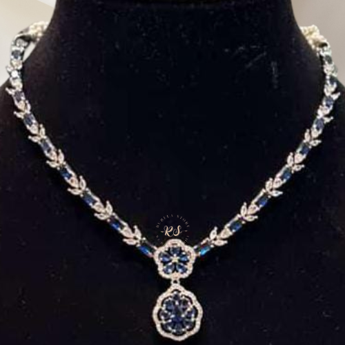 Royal Blue Real Look Diamond Set