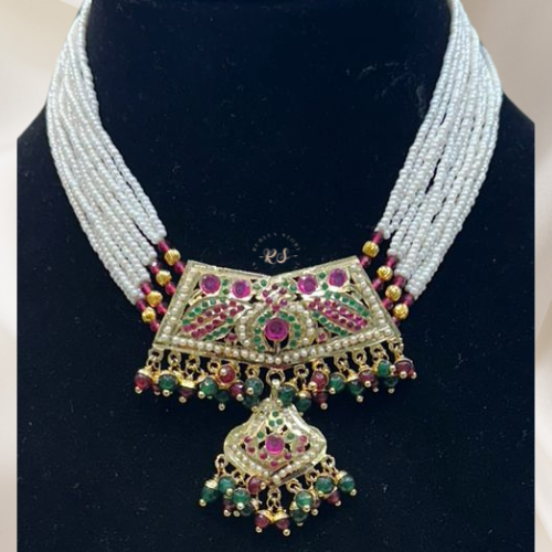 Classic Real Look Jadau Jewellery Set