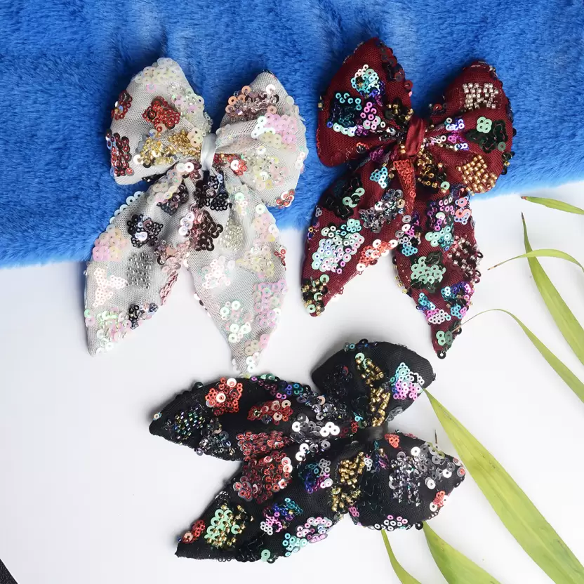 women-s-girls-multi-sequin-bow-tie-clip-with-ribbon-suits-every-original-imagpdggudfsptk7 Rubela Store Best Artificial Jewellery Gold-Look Jewellery