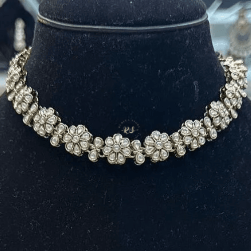 rubela store gold look jewellery best artificial jewellery - 2025-08-06T125007.172 Vintage Glow Antique Mehandi Set with Earrings – A Rubela Store Treasure - Image 1