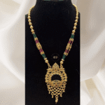 Rubela Store’s Gold Temper Set with Green & Pink Mala Elegance