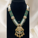 Heritage Gold Look Set with Green Mala by Rubela Store