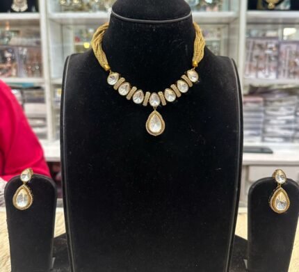 kundan mosonite set