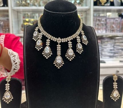 kundan mosonite set