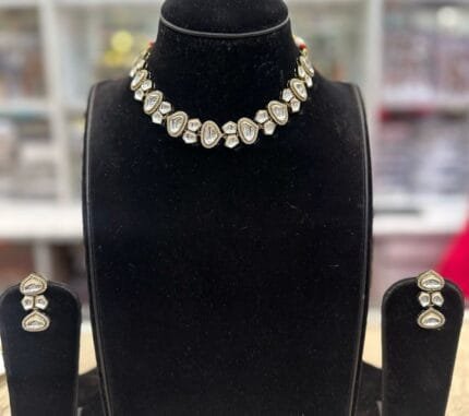 kundan mosonite set